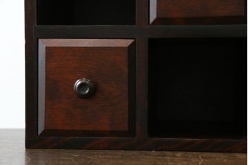 和製ビンテージ　希少　絶版品　北海道民芸家具　縦でも横でもお好みで使える小引き出し　(R-064475)