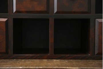 和製ビンテージ　希少　絶版品　北海道民芸家具　縦でも横でもお好みで使える小引き出し　(R-064475)