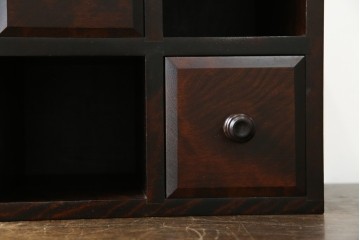 和製ビンテージ　希少　絶版品　北海道民芸家具　縦でも横でもお好みで使える小引き出し　(R-064475)