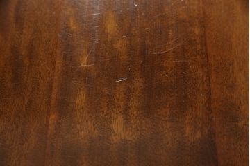 中古　九州民芸家具　洗練されたデザインが魅力的なダイニングテーブル(食卓、2人掛け、4人掛け、作業台)(R-064487)