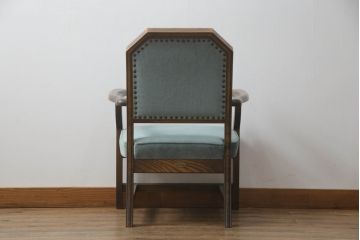 中古　イギリスデザイン　ブライトン(Brighton)　格調高い英国スタイルの1人掛けソファ(一人掛けソファ、アームソファ、アームチェア、1P)(R-064491)