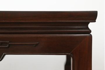 アジアンビンテージ　花梨(カリン)材　繊細な彫刻が見事なローテーブル(センターテーブル、リビングテーブル、ヴィンテージ)(R-064497)