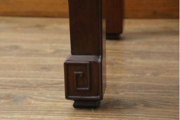 アジアンビンテージ　花梨(カリン)材　繊細な彫刻が見事なローテーブル(センターテーブル、リビングテーブル、ヴィンテージ)(R-064497)