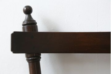 中古　美品　松本民芸家具　凝った装飾が素敵な南京小椅子(イス、板座チェア、ダイニングチェア)(R-064502)