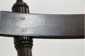 中古　美品　松本民芸家具　凝った装飾が素敵な南京小椅子(イス、板座チェア、ダイニングチェア)(R-064502)
