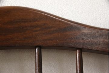 和製ビンテージ　松本民芸家具　希少品　86型スピンドルチェア　滑らかな質感と落ち着いた木色が魅力のウィンザーチェア(椅子、ダイニングチェア、板座チェア、ウインザーチェア、ヴィンテージ)(R-064503)