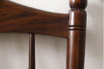 和製ビンテージ　松本民芸家具　希少品　86型スピンドルチェア　滑らかな質感と落ち着いた木色が魅力のウィンザーチェア(椅子、ダイニングチェア、板座チェア、ウインザーチェア、ヴィンテージ)(R-064503)