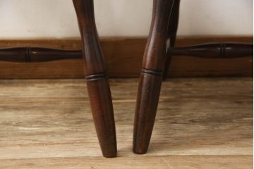 和製ビンテージ　松本民芸家具　希少品　86型スピンドルチェア　滑らかな質感と落ち着いた木色が魅力のウィンザーチェア(椅子、ダイニングチェア、板座チェア、ウインザーチェア、ヴィンテージ)(R-064503)