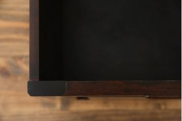 中古　北海道民芸家具　品のある佇まいが魅力のドレッサースツール(椅子、イス、収納付き)(R-064512)