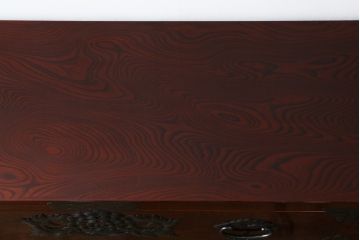 中古　美品　岩谷堂箪笥　丁寧な造りの手打ち金具が目を惹くサイドチェスト(サイドボード、和タンス、収納箪笥、引き出し、整理箪笥)(R-064517)