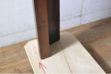 オランダビンテージ　真鍮枠にガラス天板の存在感ある重厚なテーブル(作業台、ダイニングテーブル、ヴィンテージ)(R-064523)