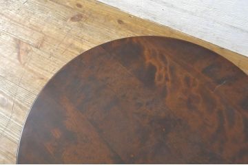 和製ビンテージ　希少な絶版品　北海道民芸家具　様々な用途に使える卓上回転台(ローテーブル、ターンテーブル、テレビ回転台、飾り台、花台、陳列台、店舗什器、ヴィンテージ)(R-064536)
