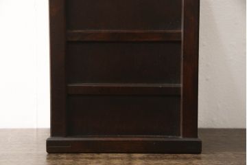 和製ビンテージ　希少な絶版品!!　北海道民芸家具　シックな色合いが魅力的な小物3点セット(写真立て、フォトフレーム、ゴミ箱、くず入れ、ティッシュケース、ティッシュボックス、ヴィンテージ)(R-064537)