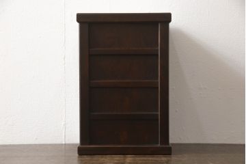 和製ビンテージ　希少な絶版品!!　北海道民芸家具　シックな色合いが魅力的な小物3点セット(写真立て、フォトフレーム、ゴミ箱、くず入れ、ティッシュケース、ティッシュボックス、ヴィンテージ)(R-064537)