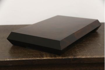 和製ビンテージ　希少な絶版品!!　北海道民芸家具　和洋どちらのお部屋にも取り入れやすい花台と皿立てのセット(飾り台、ディスプレイ雑貨、ヴィンテージ)(R-064540)