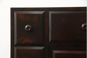 和製ビンテージ　北海道民芸家具　絶版品　アレンジ次第で様々な使い方ができる卓上収納(小引き出し、小物収納、ヴィンテージ)(R-064542)