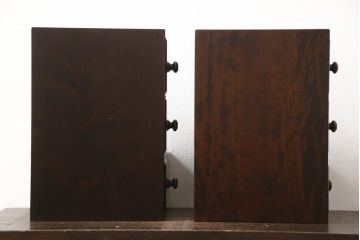 和製ビンテージ　北海道民芸家具　絶版品　アレンジ次第で様々な使い方ができる卓上収納(小引き出し、小物収納、ヴィンテージ)(R-064542)