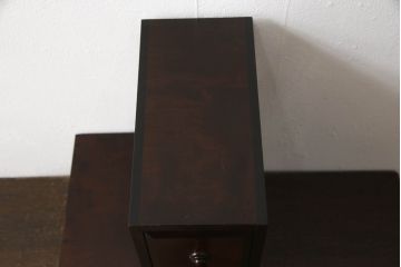 和製ビンテージ　北海道民芸家具　絶版品　3way　アレンジ次第で様々な使い方ができる卓上収納(小引き出し、小物収納、ヴィンテージ)(R-064543)