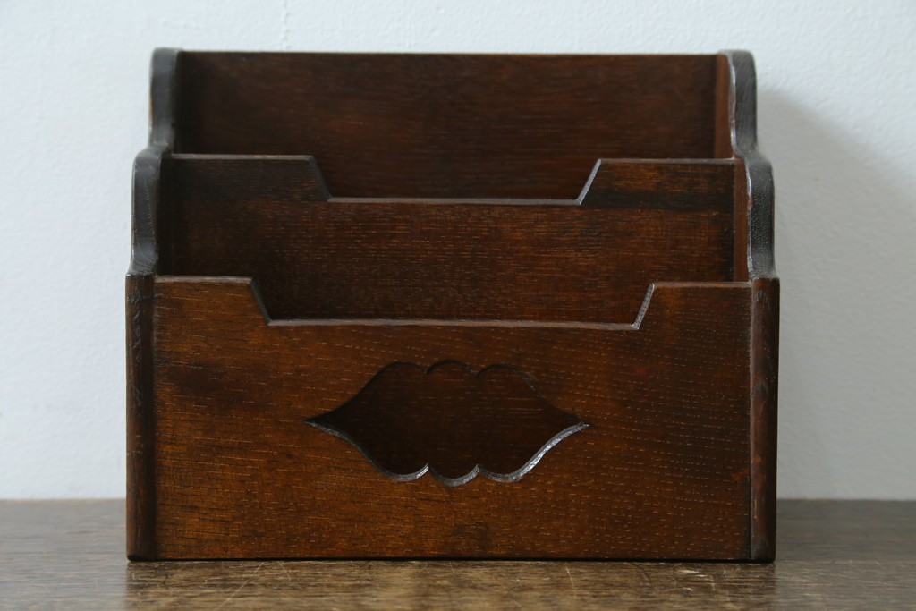 和製アンティーク　希少!!　武井武雄　刊本作品専用保存箱とペン立て・トレーの3点セット　(R-064546)