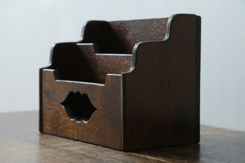 和製アンティーク　希少!!　武井武雄　刊本作品専用保存箱とペン立て・トレーの3点セット　(R-064546)