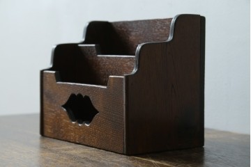 和製アンティーク　希少!!　武井武雄　刊本作品専用保存箱とペン立て・トレーの3点セット　(R-064546)