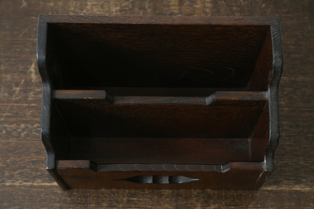 和製アンティーク　希少!!　武井武雄　刊本作品専用保存箱とペン立て・トレーの3点セット　(R-064546)