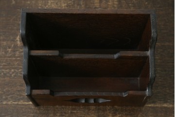 和製アンティーク　希少!!　武井武雄　刊本作品専用保存箱とペン立て・トレーの3点セット　(R-064546)