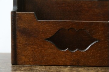 和製アンティーク　希少!!　武井武雄　刊本作品専用保存箱とペン立て・トレーの3点セット　(R-064546)