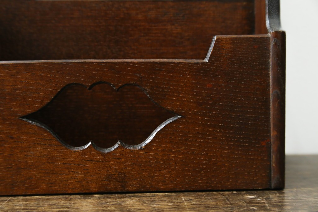 和製アンティーク　希少!!　武井武雄　刊本作品専用保存箱とペン立て・トレーの3点セット　(R-064546)