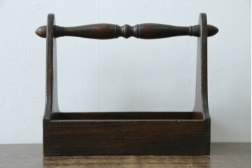 和製アンティーク　希少!!　武井武雄　刊本作品専用保存箱とペン立て・トレーの3点セット　(R-064546)