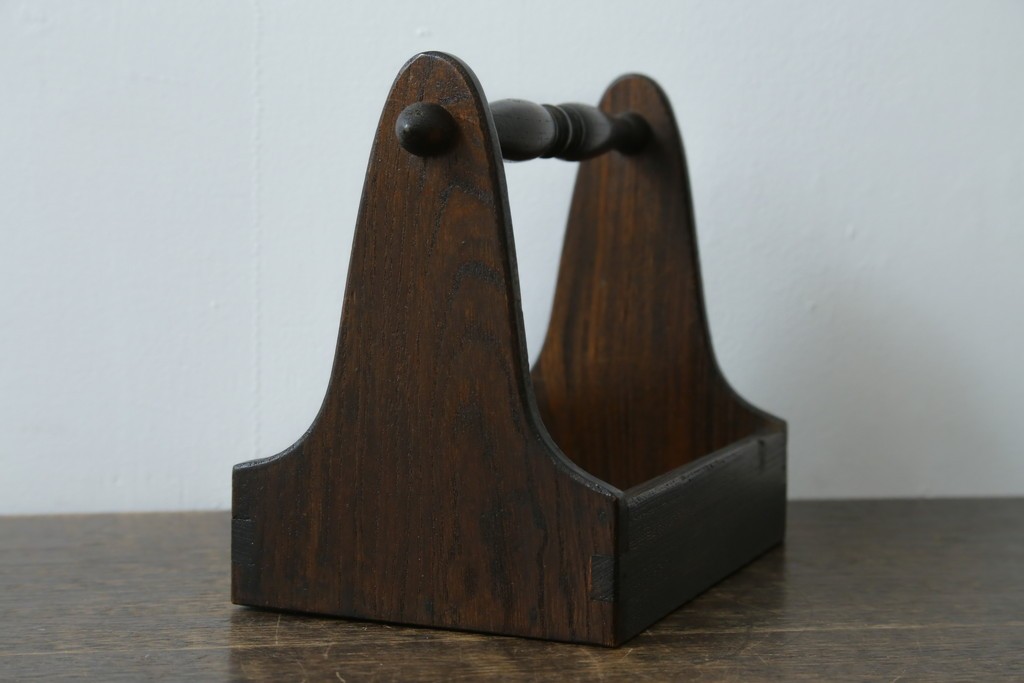 和製アンティーク　希少!!　武井武雄　刊本作品専用保存箱とペン立て・トレーの3点セット　(R-064546)