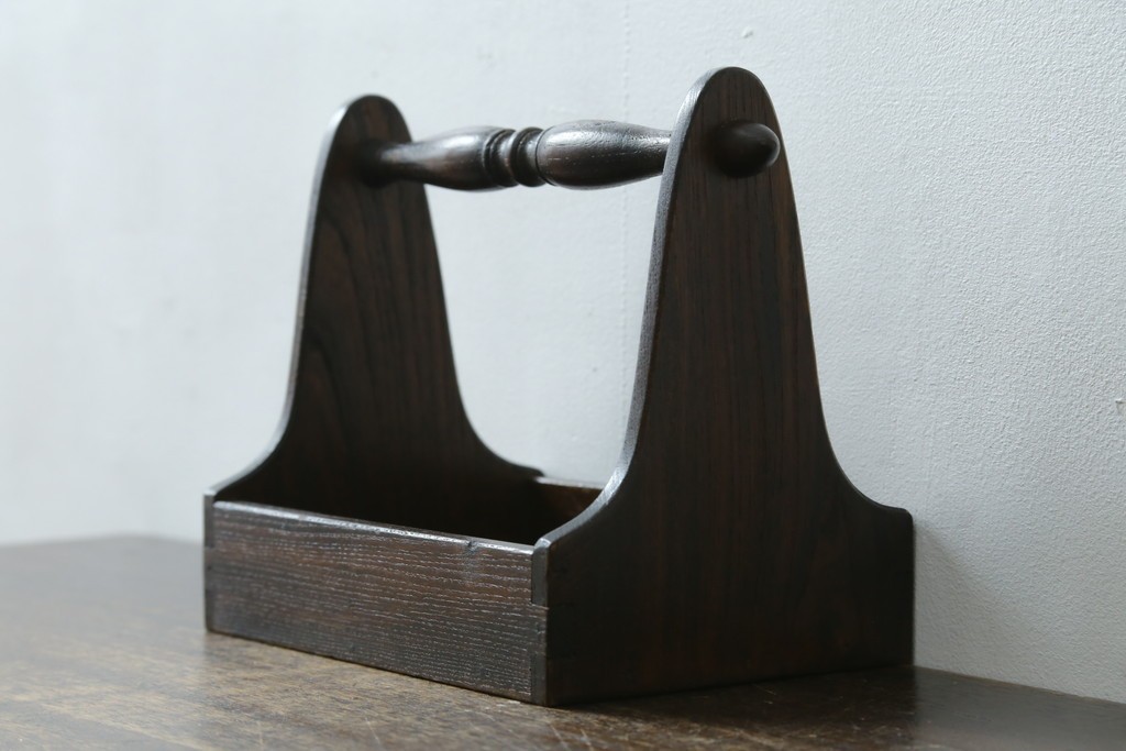 和製アンティーク　希少!!　武井武雄　刊本作品専用保存箱とペン立て・トレーの3点セット　(R-064546)