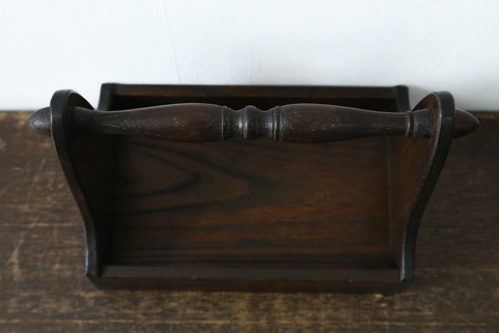 和製アンティーク　希少!!　武井武雄　刊本作品専用保存箱とペン立て・トレーの3点セット　(R-064546)