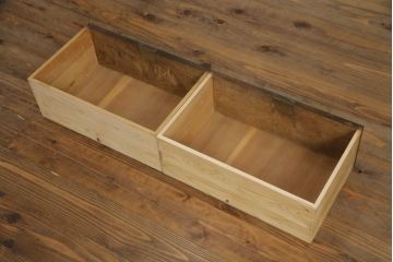 和製アンティーク　大正ロマン　栗材　細やかな意匠が魅力的!古い洋館で使われていた大振りの本箱(ブックケース、収納棚、戸棚、サイドキャビネット)(R-064551)