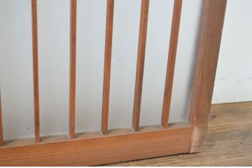 アンティーク建具　レトロな空間演出におすすめ!格子入りのガラス窓2枚セット(引き戸、ガラス戸)(R-064557)
