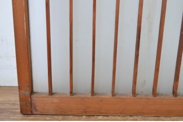 アンティーク建具　レトロな空間演出におすすめ!格子入りのガラス窓2枚セット(引き戸、ガラス戸)(R-064558)