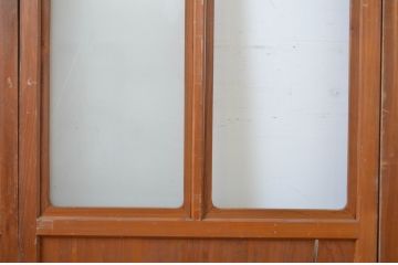 アンティーク建具　レトロな雰囲気漂うガラス戸4枚セット(引き戸)(R-064563)