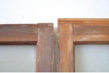 アンティーク建具　レトロな雰囲気漂うガラス戸4枚セット(引き戸)(R-064563)