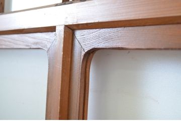アンティーク建具　レトロな雰囲気漂うガラス戸4枚セット(引き戸)(R-064563)