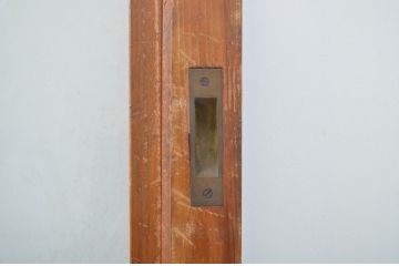 アンティーク建具　レトロな雰囲気漂うガラス戸4枚セット(引き戸)(R-064563)