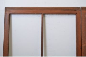 アンティーク建具　経年による味わいが魅力のガラス戸3枚セット(引き戸)(R-064564)