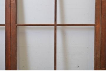 アンティーク建具　経年による味わいが魅力のガラス戸3枚セット(引き戸)(R-064564)