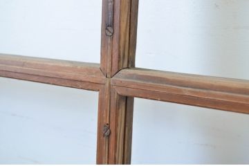アンティーク建具　経年による味わいが魅力のガラス戸3枚セット(引き戸)(R-064564)
