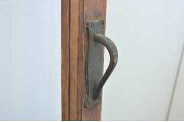 アンティーク建具　経年による味わいが魅力のガラス戸3枚セット(引き戸)(R-064564)