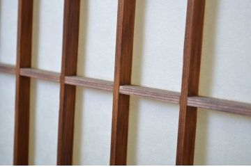 アンティーク建具　経年を感じる風合いが魅力の古い障子戸4枚セット(引き戸)(R-064566)