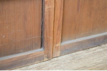 アンティーク建具　経年を感じる風合いが魅力の古い障子戸4枚セット(引き戸)(R-064566)