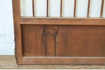 アンティーク建具　和の情緒を演出する障子戸2枚セット(引き戸)(R-064567)