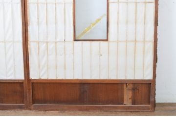 アンティーク建具　和の情緒を演出する障子戸2枚セット(引き戸)(R-064567)
