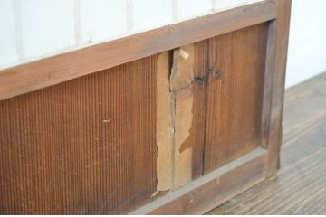 アンティーク建具　和の情緒を演出する障子戸2枚セット(引き戸)(R-064567)
