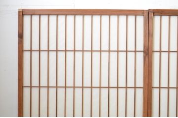 アンティーク建具　和の情緒を演出する障子戸4枚セット(引き戸)(R-064568)